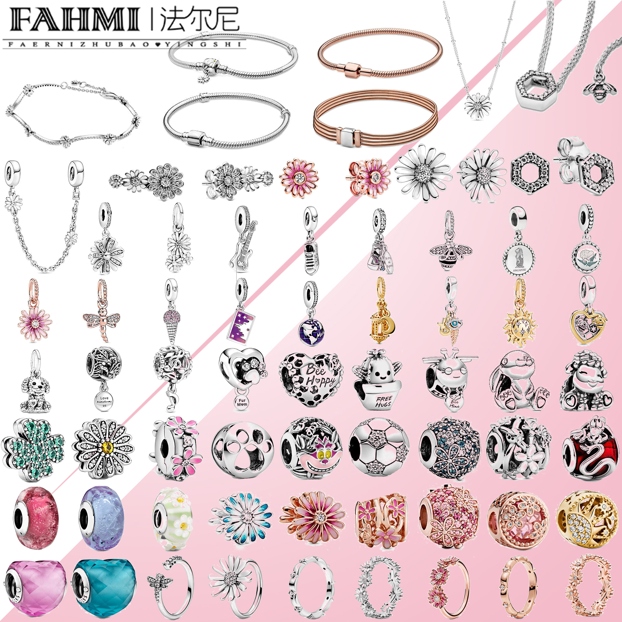 Fahmi 2020 Spring Style New 100% 925 Silver 925 Original Flower Reflexions Daisy Cactus Bee Charms Bracelet Ring Women's Jewelry
Fahmi 2020 Spring Style New 100% 925 Silver 925 Original Flower Reflexions Daisy Cactus Bee Charms Bracelet Ring Women's Jewelry