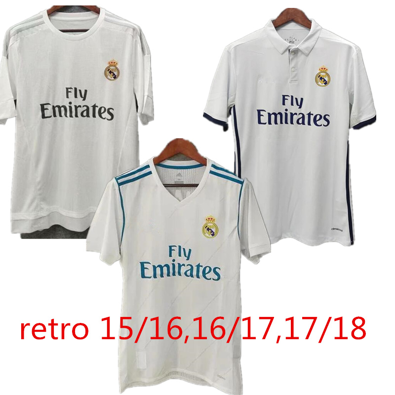2015/16 2017 2018 Retro madrid soccer jerseys 10# MODRIC #9 BENZEMA BALE home white Soccer shirts retro Football uniforms Customized, Black;yellow
2015/16 2017 2018 Retro madrid soccer jerseys 10# MODRIC #9 BENZEMA BALE home white Soccer shirts retro Football uniforms Customized, Black;yellow