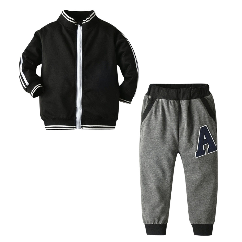 2pcs Fashion Boys Clothes Kids Letter Zipper Long Sleeve Sport Style Casual Coat Tops Letter Pants Trousers Set Kids Clothes, Customize
2pcs Fashion Boys Clothes Kids Letter Zipper Long Sleeve Sport Style Casual Coat Tops Letter Pants Trousers Set Kids Clothes, Customize