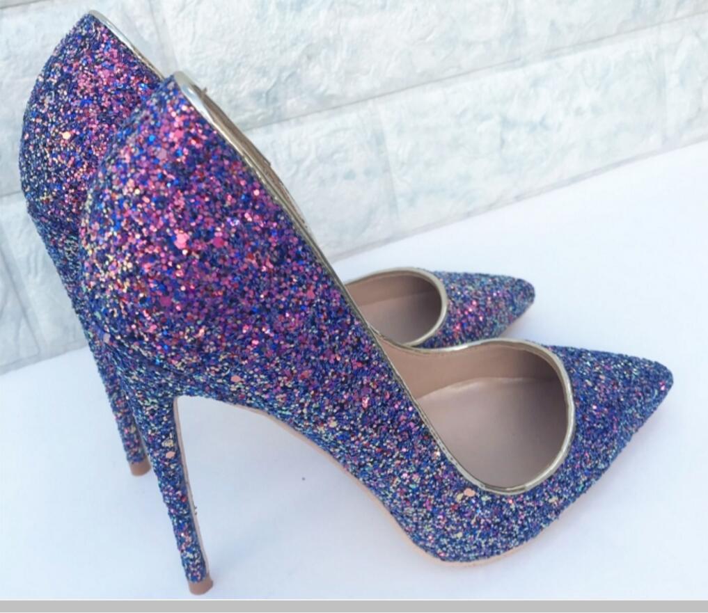19 purple Sequins Women's Red Bottom Cusp Fine heel high-heeled shoes 8cm 12cm 10cm Large size 44 Nightclub bride Shallow mouth Single shoes, Black
19 purple Sequins Women's Red Bottom Cusp Fine heel high-heeled shoes 8cm 12cm 10cm Large size 44 Nightclub bride Shallow mouth Single shoes, Black