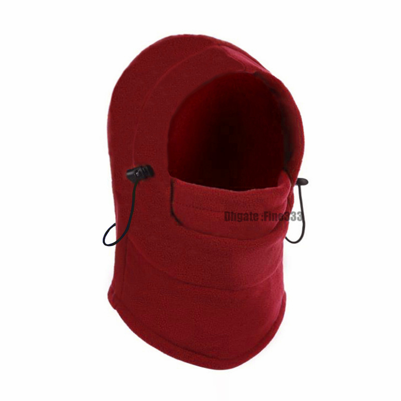 Thermal Fleece Balaclava Hat Hooded Neck Warmer Cycling Face Mask Outdoor Winter Sport Face Mask for Men Cycling Masked cap