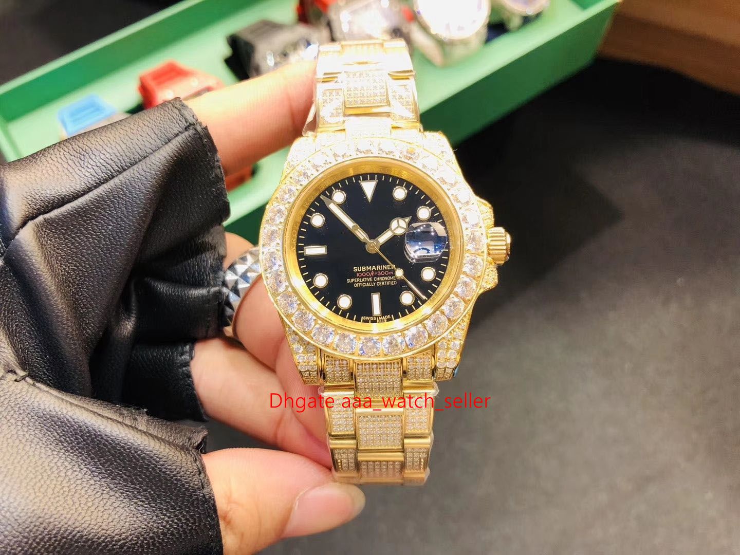 Luxury Mens Watches Diamond 42mm Sub 116610LN 116618 Black Dial Gold Stainless Steel Automatic Mechanical Movement Waterproof Men Wristwatch
Luxury Mens Watches Diamond 42mm Sub 116610LN 116618 Black Dial Gold Stainless Steel Automatic Mechanical Movement Waterproof Men Wristwatch