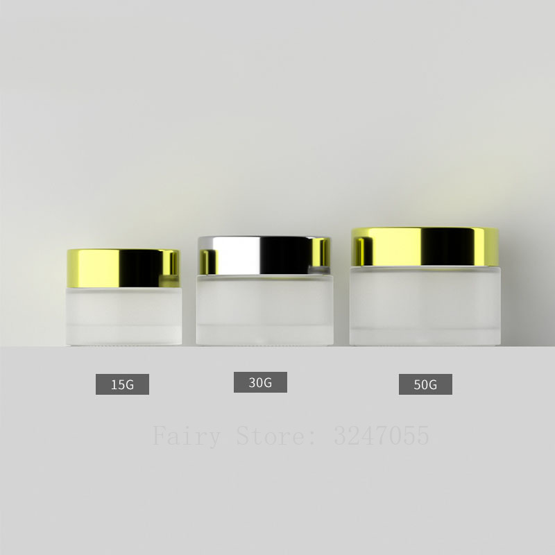 10pcs/lot 15g30g50g Empty Glass Cream Jar, DIY Bright Silver/Gold Cosmetic Refillable Case,Portable High Quality Cream Container
10pcs/lot 15g30g50g Empty Glass Cream Jar, DIY Bright Silver/Gold Cosmetic Refillable Case,Portable High Quality Cream Container