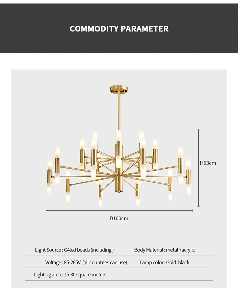Ceiling Hanging Pendant Light Modern European Rod tube pipe G4 220V 110V Resturant Living Room Decorative Luxury Lighting Chandelier