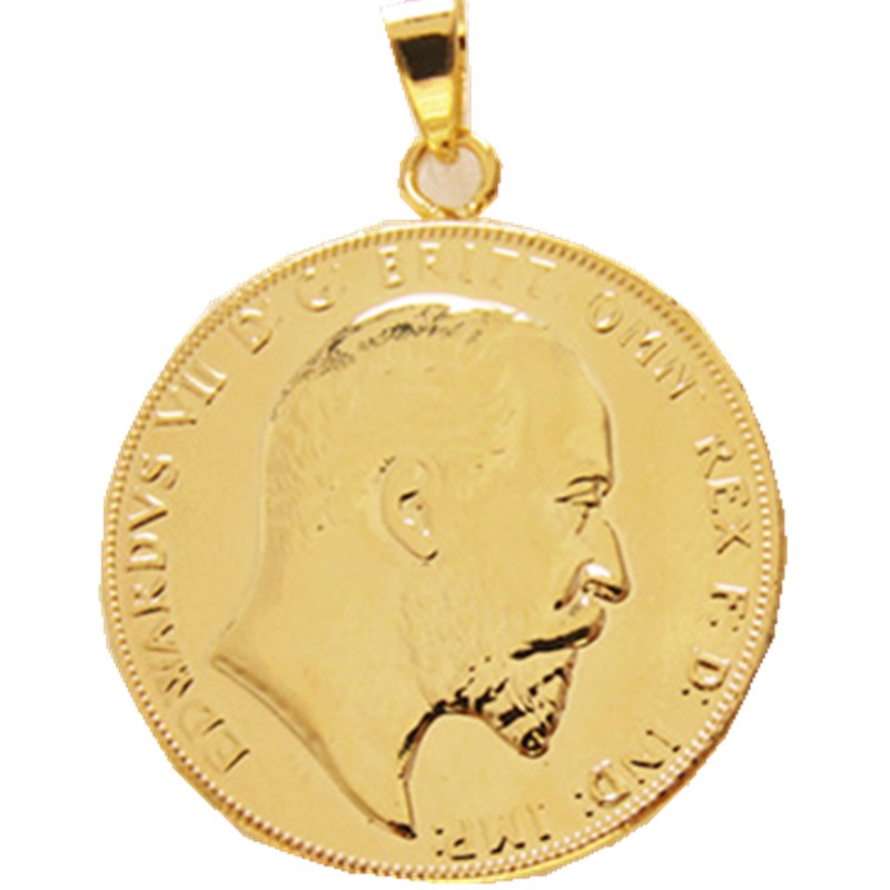 P(09)Coin Pendant 1902 EDWARD VII SOVEREIGN LONDON MINT LUSTER SUPERB Gold Plated Fashion Jewelry(diameter:22mm)
P(09)Coin Pendant 1902 EDWARD VII SOVEREIGN LONDON MINT LUSTER SUPERB Gold Plated Fashion Jewelry(diameter:22mm)