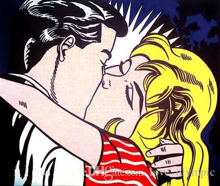 Roy Lichtenstein Kiss II Quality Handcraft /HD Print Romantic Figure POP Wall Art On Canvas Various sizes for Home Wall Decor Free Shipping
Roy Lichtenstein Kiss II Quality Handcraft /HD Print Romantic Figure POP Wall Art On Canvas Various sizes for Home Wall Decor Free Shipping
