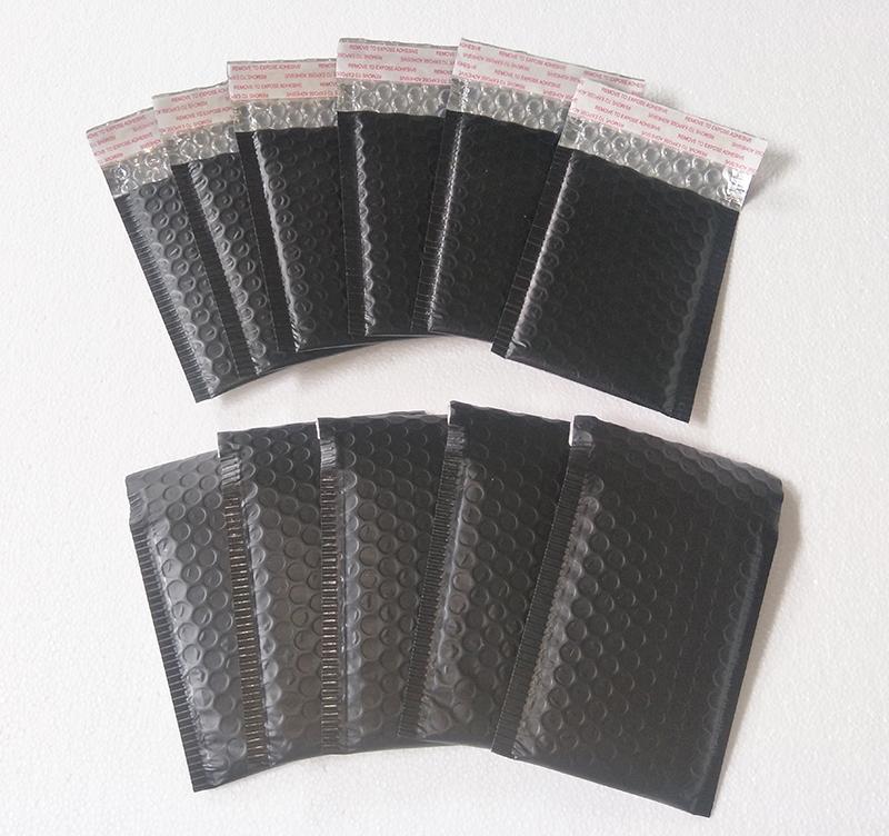 100pcs 110*130mm Matte Black Bubble Envelopes Bags Mailers Padded Shipping Envelope With Bubble Mailing Aluminum foil bags
