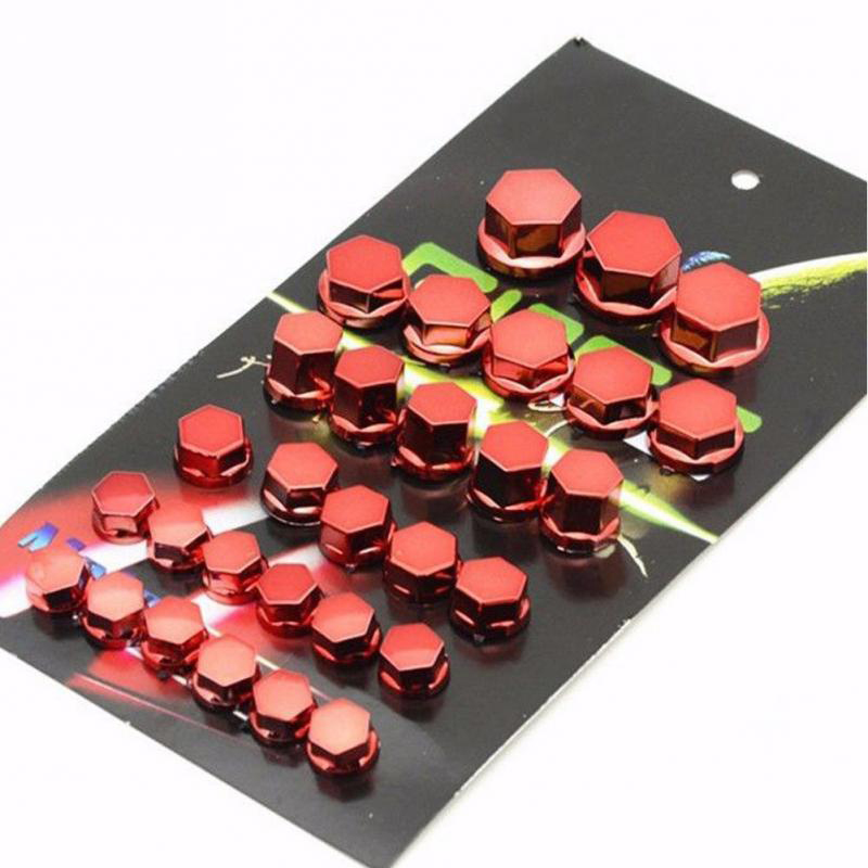 30Pcs Screw Caps Motorcycle Accessories Electroplated Decorative Screw Cap Cover Direct Fit For Motorc ATV Yamaha