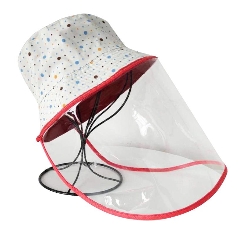 New Anti-fog Anti-spitting Protective Bucket Hat with Transparent Face Cover Sandproof Sun Protection Anti-dust Hat VJ-Drop