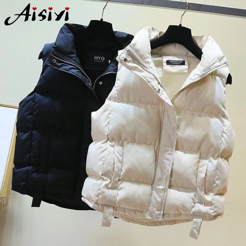 Bread Clothing Vest Female Autumn and Winter 2019 New Korean Version Wearing Loose Down Cotton Vest, Black
Bread Clothing Vest Female Autumn and Winter 2019 New Korean Version Wearing Loose Down Cotton Vest, Black