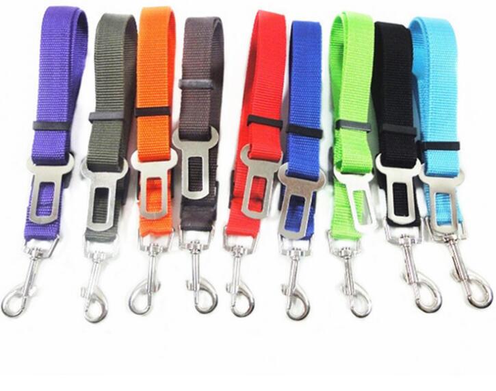 Pet Dog Cat Car Seat Belt Adjustable Harness Seatbelt Lead Leash for Small Medium Dogs Travel Clip Pet Supplies GB1168