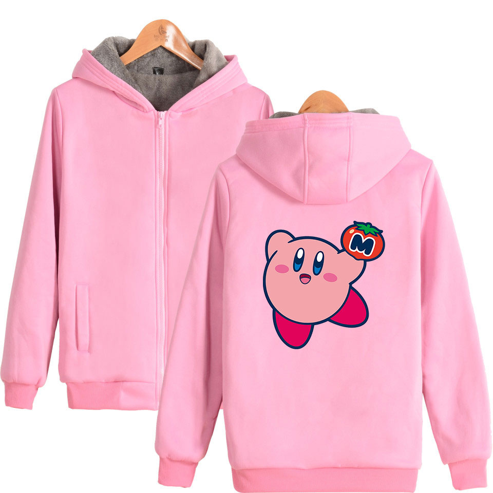 Japan Anime Kirby Zip Up Oversized Hoodies Women Men Harajuku Sweatshirt Winter Thick Warm Zipper Hooded Jacket Coats Sportswear, Black
Japan Anime Kirby Zip Up Oversized Hoodies Women Men Harajuku Sweatshirt Winter Thick Warm Zipper Hooded Jacket Coats Sportswear, Black