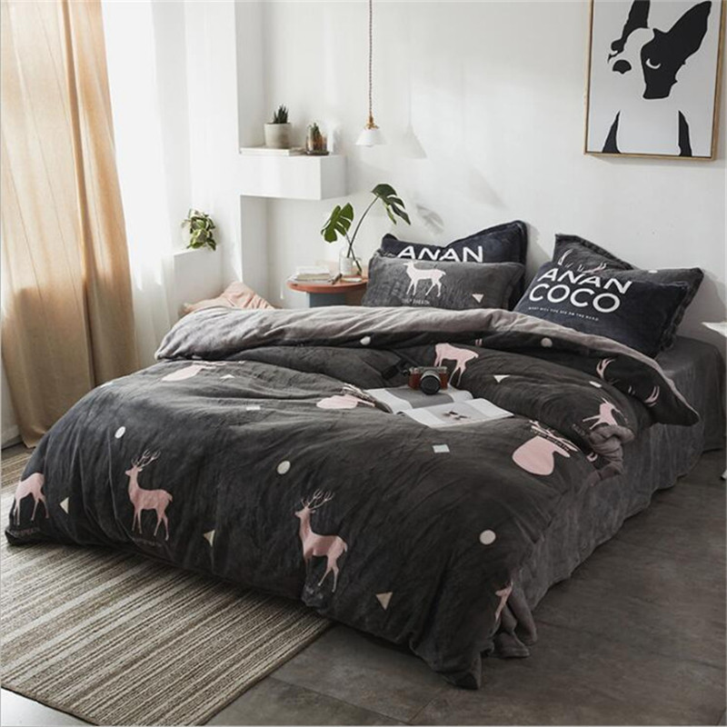 4pcs/Set Winter Flannel Bedding Sets Home Textile Warm 2m Bed Linens Bed Set Duvet Cover Sheet bedspread Pillowcase, As picture
4pcs/Set Winter Flannel Bedding Sets Home Textile Warm 2m Bed Linens Bed Set Duvet Cover Sheet bedspread Pillowcase, As picture
