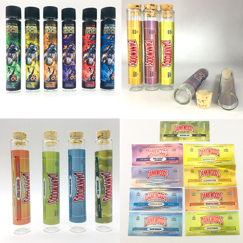 Moonrock Pre Roll Joint Packaging Glass Tube 120*20mm Empty Bottle DANKWOODS Dry Herb Flower Stickers Customs Packwoods Electronic Cigarette OEM
Moonrock Pre Roll Joint Packaging Glass Tube 120*20mm Empty Bottle DANKWOODS Dry Herb Flower Stickers Customs Packwoods Electronic Cigarette OEM