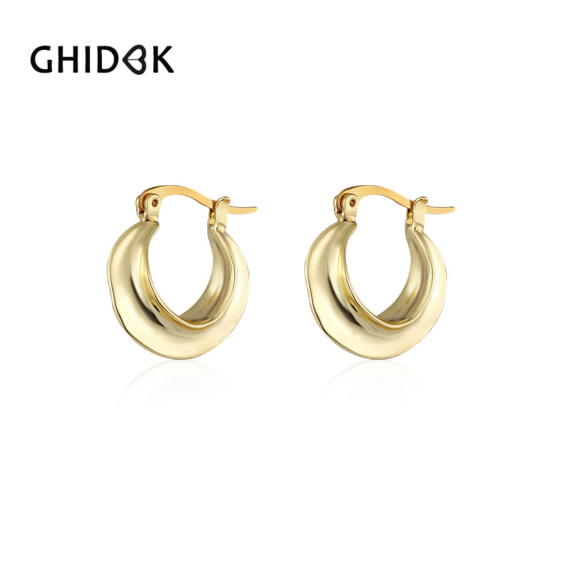 Charm GHIDBK 1.8CM Metal Small Hoop Earrings For Women Unique Aretes Irregular Huggies Cartilage Piercing
Charm GHIDBK 1.8CM Metal Small Hoop Earrings For Women Unique Aretes Irregular Huggies Cartilage Piercing