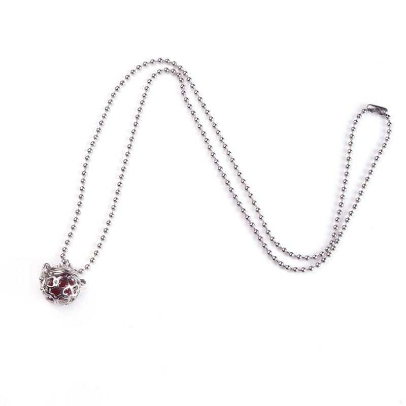 Silver Celtic Ball Melody Harmony Ball Pendant Necklace Female Pregnant Woman Gift