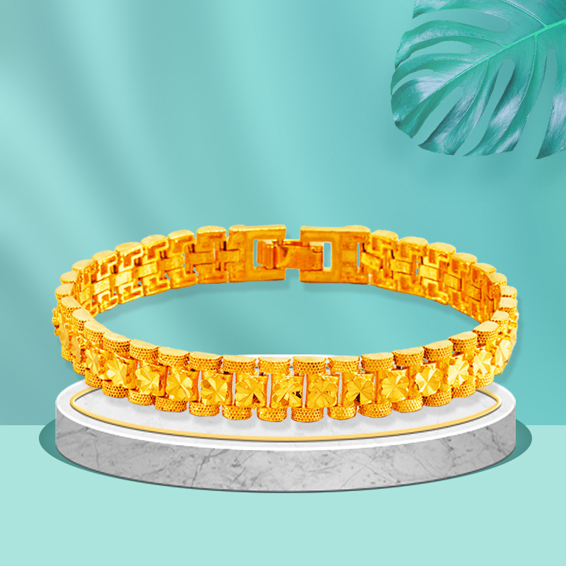 8mm wife's Bracelets Gifts 24K gold bracelets for Women Chain bangle 2020 Fashion women Jewelry Handsome gifts
8mm wife's Bracelets Gifts 24K gold bracelets for Women Chain bangle 2020 Fashion women Jewelry Handsome gifts