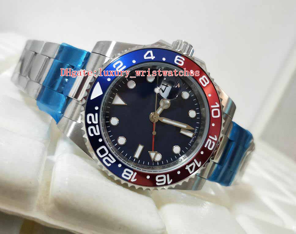 Fashion High Quality Wristwatches 40mm GMT Basel World Blue Dial 116719 116719BLRO Pepsi Bezel Asia 2813 Movement Mechanical Automatic Mens Watch Watches, No box papers
Fashion High Quality Wristwatches 40mm GMT Basel World Blue Dial 116719 116719BLRO Pepsi Bezel Asia 2813 Movement Mechanical Automatic Mens Watch Watches, No box papers