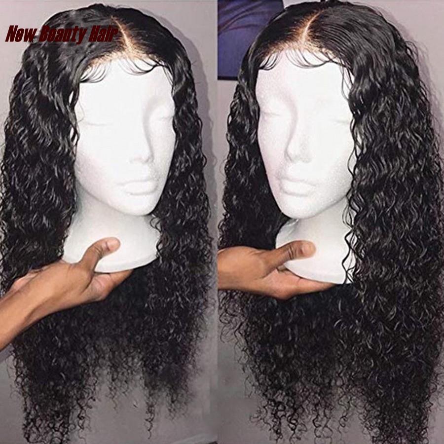 Hotselling deep Curly simulation human hair wig Pre Plucked With Baby Hair kinky curly Full Lace Front Wigs synthetic For Black women