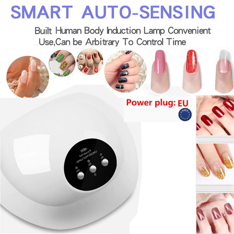 Nail Dryer 48w Led Uv Nail Gel Curing Lamp Light Gel Polish Dryer Art Machine Sensing Manicure Tools Dropshipping, White
Nail Dryer 48w Led Uv Nail Gel Curing Lamp Light Gel Polish Dryer Art Machine Sensing Manicure Tools Dropshipping, White