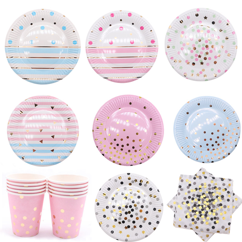Disposable Dinnerware Colorful Gold Disposable tableware Plate Cup Napkins Star for baby birthday party Wedding decoration
Disposable Dinnerware Colorful Gold Disposable tableware Plate Cup Napkins Star for baby birthday party Wedding decoration