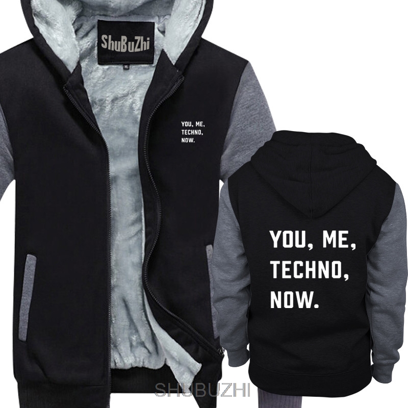 YOU, ME, TECHNO, NOW. Mens Printed hoodie Music Slogan Print Acid House male warm coat for winter sbz4421, Navy red 
YOU, ME, TECHNO, NOW. Mens Printed hoodie Music Slogan Print Acid House male warm coat for winter sbz4421, Navy red