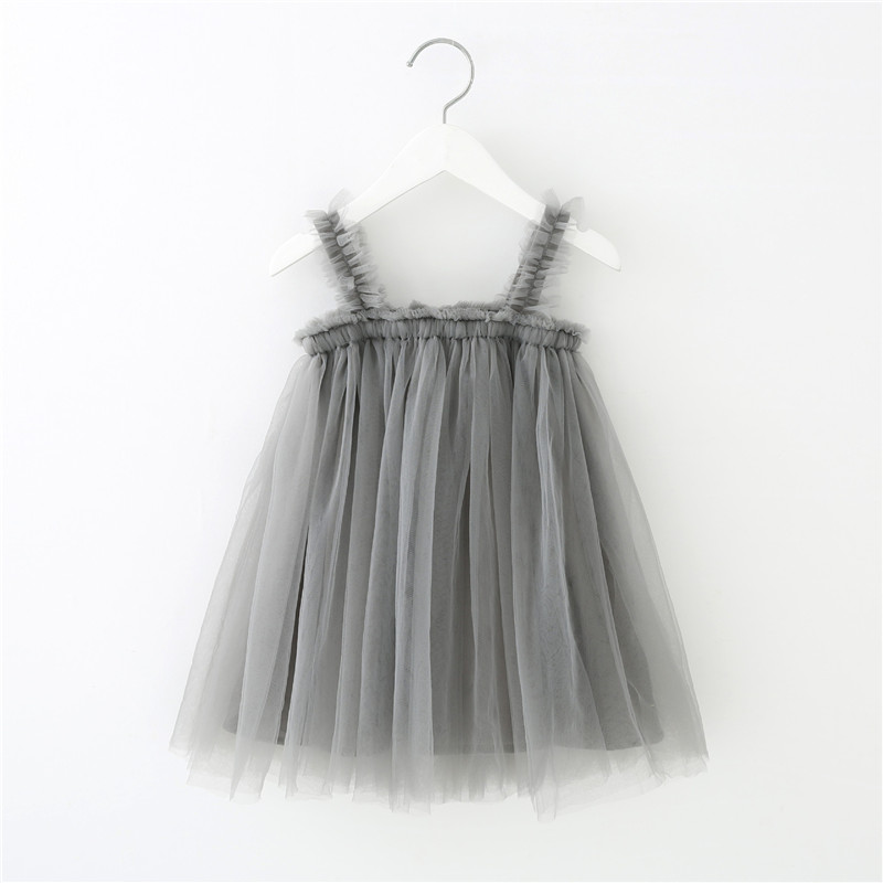 Girls Sling Dress New Summer Style Children Lace Solid Princess Dress Clothes Toddler Tutu skirts For Baby Girl Cloth kids suspender skirt