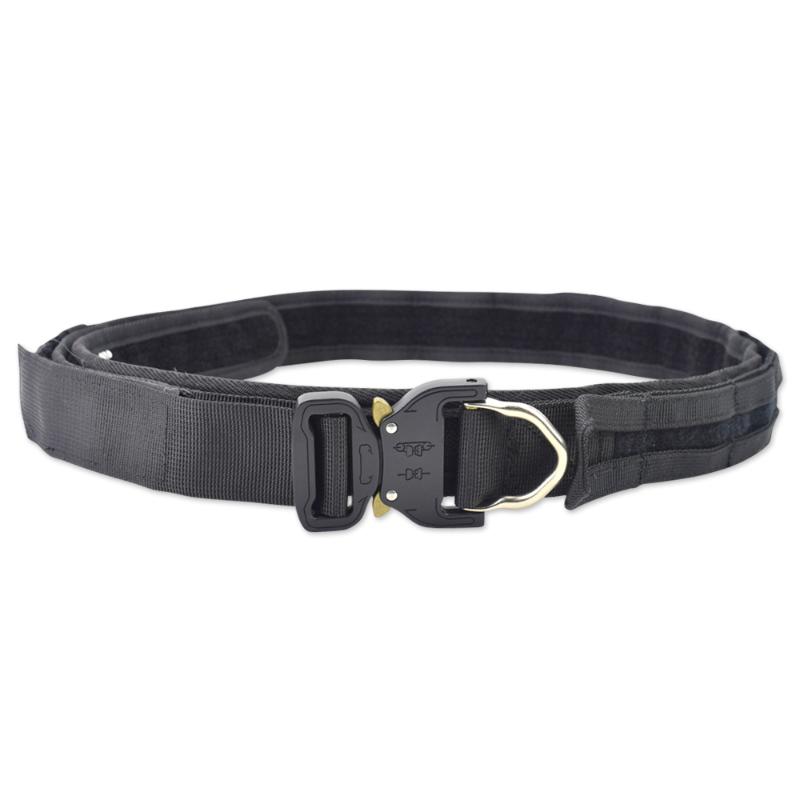 ActionUnion Tactical Belt Double Layer Nylon Molle Metal Buckle Adjustable Waist Belt Army Hunting Outdoor Training Men, Black
ActionUnion Tactical Belt Double Layer Nylon Molle Metal Buckle Adjustable Waist Belt Army Hunting Outdoor Training Men, Black