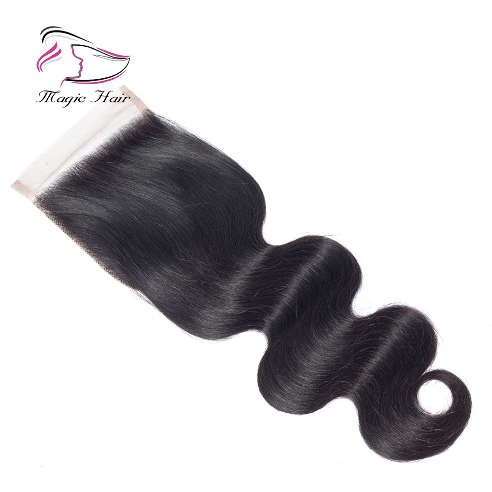 Evermagic Natural Color 3pieces Bundles With 1piece Closure Brazilian Hair Weave Body Wave Human Hair Extension 8-22inches