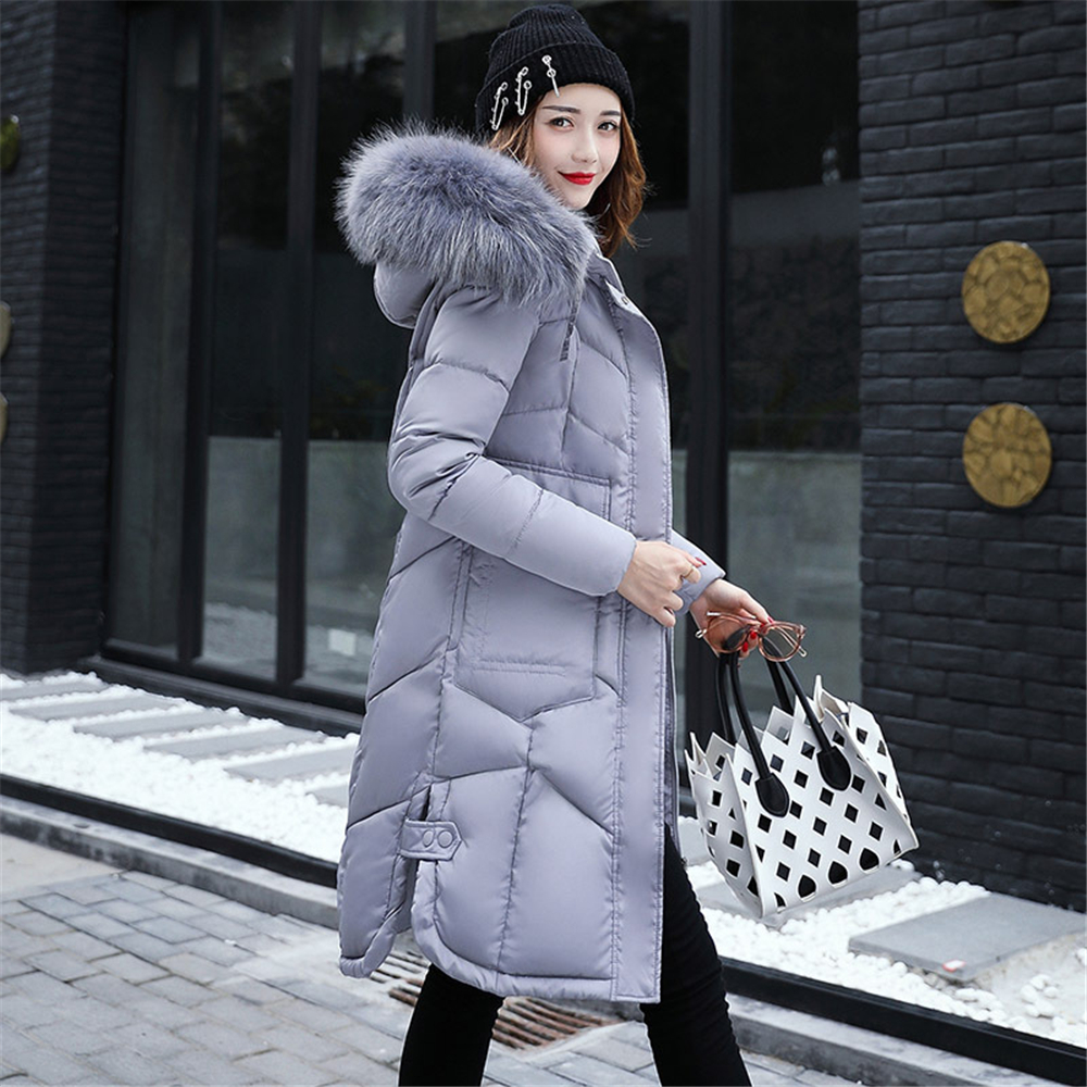Helisopus New Korean Style Cotton Padded Jacket with Furry Hooded Winter Slim Down Jacket Female Solid Plus Size Warm Parkas, Dark gray
Helisopus New Korean Style Cotton Padded Jacket with Furry Hooded Winter Slim Down Jacket Female Solid Plus Size Warm Parkas, Dark gray