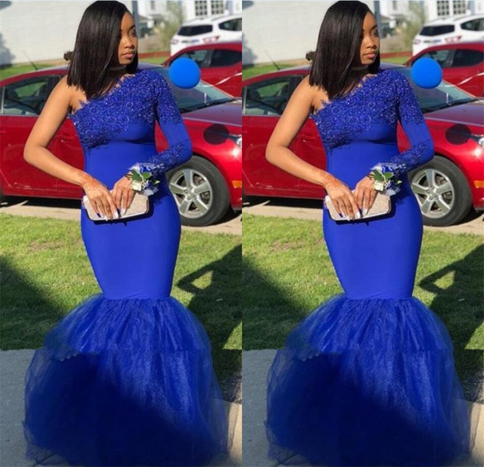 Sexy Royal Blue South African Prom Bridesmaid Dresses 2020 Mermaid One Shoulder with long Sleeves Lace Cheap Evening Formal Pageant Dress, Fuchsia
Sexy Royal Blue South African Prom Bridesmaid Dresses 2020 Mermaid One Shoulder with long Sleeves Lace Cheap Evening Formal Pageant Dress, Fuchsia