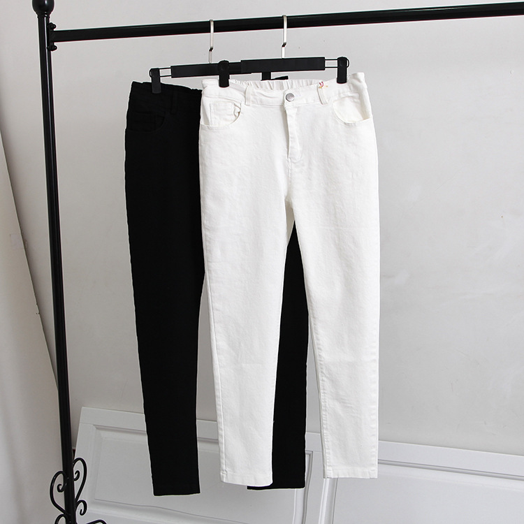 T4 Spring Plus Size Women Clothing Jeans 5XL Casual Fashion Loose Simple wash Stretch Denim Pencil Pants 6866, Black
T4 Spring Plus Size Women Clothing Jeans 5XL Casual Fashion Loose Simple wash Stretch Denim Pencil Pants 6866, Black