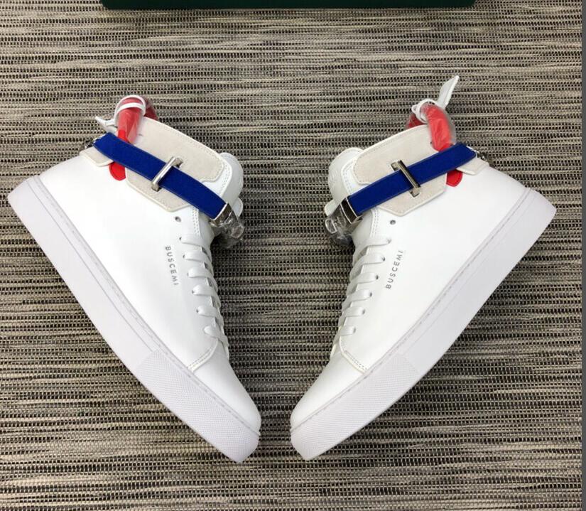 Perfect Designer Busce 100MM Dusty Tricolor Lock Sneaker Shoes Genuine Leather High top Men Leisure Outdoor Hip Hop Street Walking Shoes
Perfect Designer Busce 100MM Dusty Tricolor Lock Sneaker Shoes Genuine Leather High top Men Leisure Outdoor Hip Hop Street Walking Shoes
