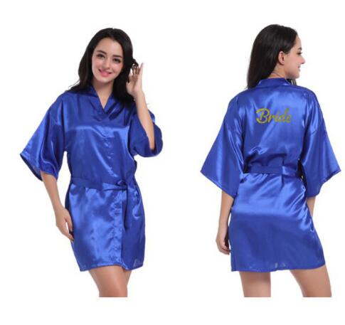 design Bride to be team bride Robe gold Glitter white Satin Lingerie Shower Gift Bridal Party kimono robes MANY COLORS