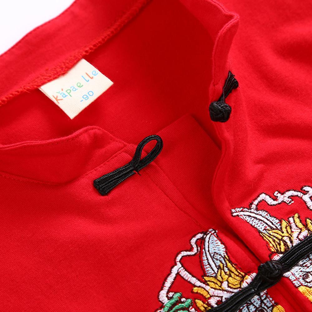 baby clothes Chinese style baby suit Newborn Infant Girls Boys New Year Embroidery Romper Jumpsuit Outfits #3N27