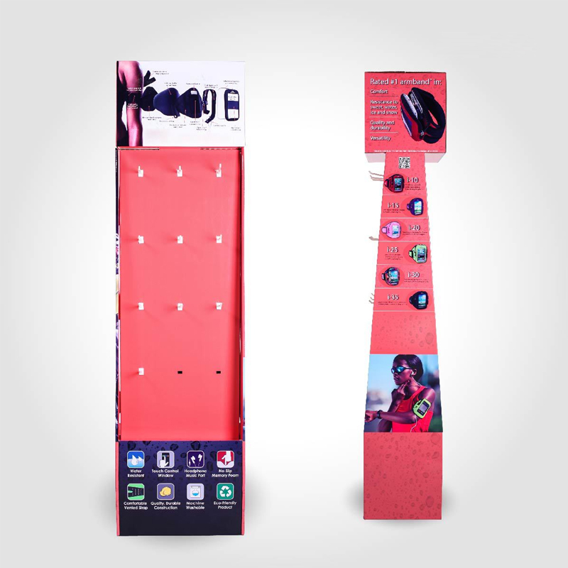 Recyclable New Arrival Display Cardboard Shelf For Mobile Phone Accessories Customized Your Own Design Showcase For Phone Cases