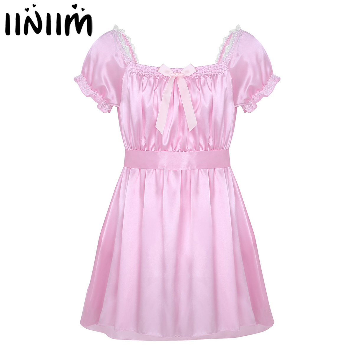 Mens Sexy Lingerie Underwear Dress Babydoll Costumes Shiny Crossdress Male With Sash Gay Bowknot Sissy Panties Underpants J190612, Black
Mens Sexy Lingerie Underwear Dress Babydoll Costumes Shiny Crossdress Male With Sash Gay Bowknot Sissy Panties Underpants J190612, Black