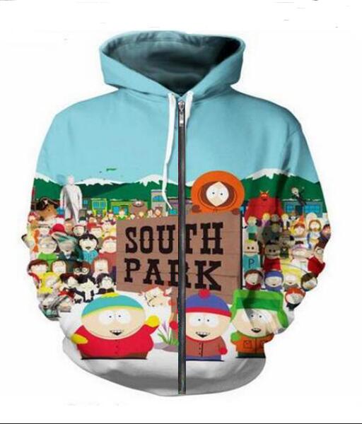 New Fashion Unisex Sweatshirt hoodies Men Women South Park Sweatshirts Harajuku Oversized ZIPPER Jacket Clothes, As shown 2
New Fashion Unisex Sweatshirt hoodies Men Women South Park Sweatshirts Harajuku Oversized ZIPPER Jacket Clothes, As shown 2