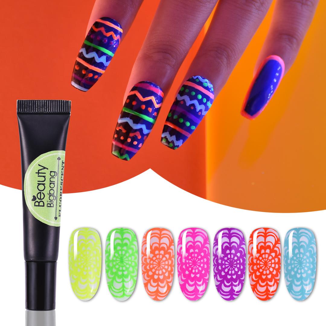 Beautybigbang Neon Stamping Gel 8ml Fluorescent Soak Off Colorful Varnish Glow In The Dark UV Light Nail Art, 5a
Beautybigbang Neon Stamping Gel 8ml Fluorescent Soak Off Colorful Varnish Glow In The Dark UV Light Nail Art, 5a