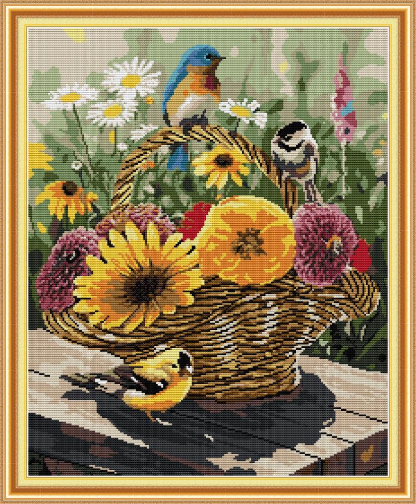 Bird and flower basket home cross stitch kit ,Handmade Cross Stitch Embroidery Needlework kits counted print on canvas DMC 14CT /11CT
Bird and flower basket home cross stitch kit ,Handmade Cross Stitch Embroidery Needlework kits counted print on canvas DMC 14CT /11CT