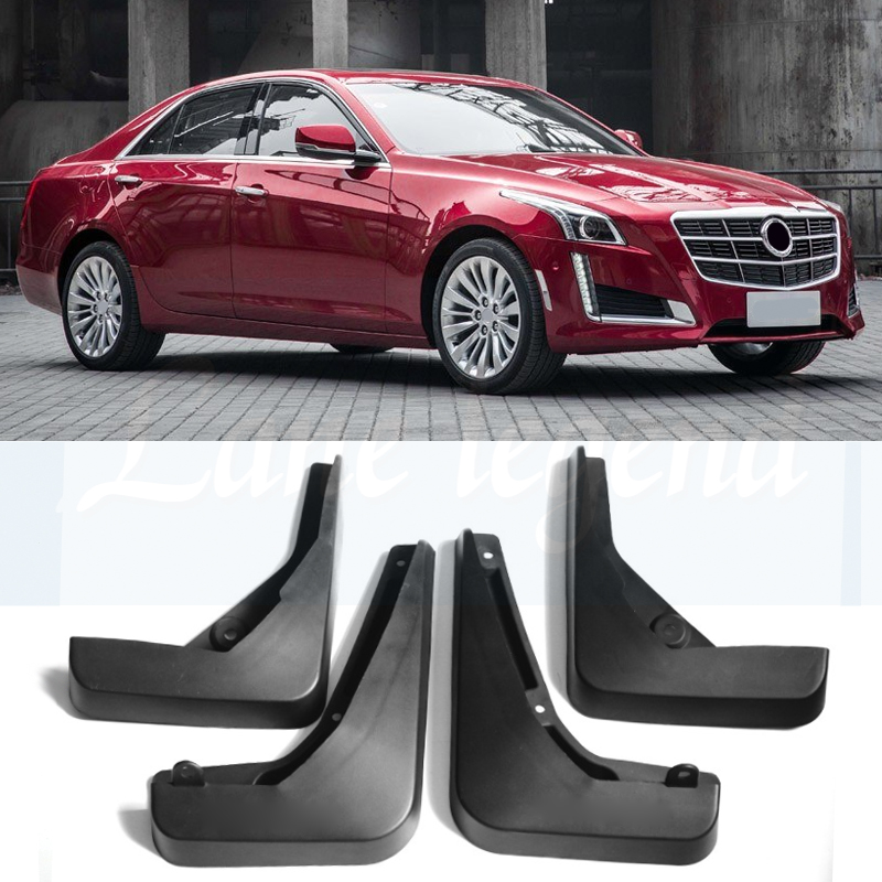 4pcs/set Car Front Rear Mud Flaps For Cadillac CTS 2014-2018 Mudflaps Splash Guards Mud Flap Mudguards Fender 2015 2016 2017