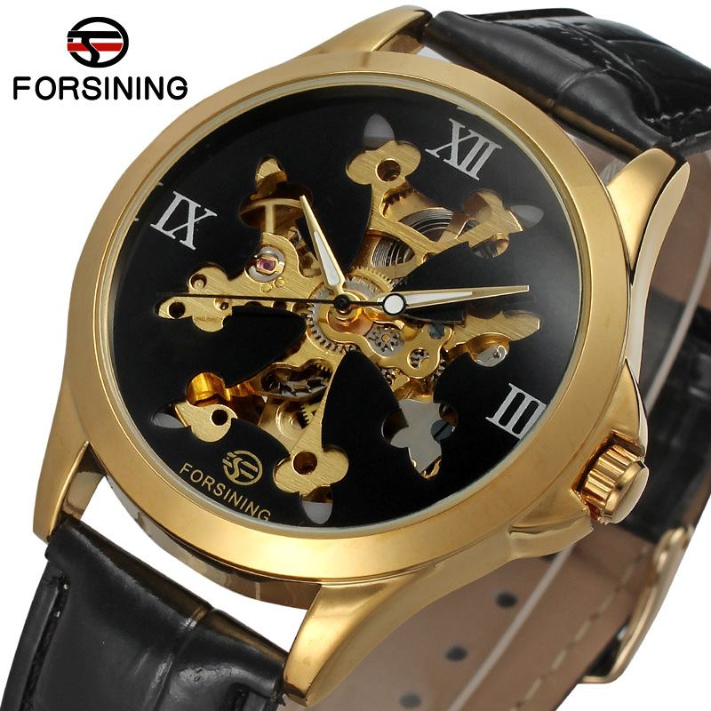 Forsining Men Watches Top Mechanical Skeleton Watch Black Golden Black Dial Mens Clock Leather Automatic Watches, Gold black
Forsining Men Watches Top Mechanical Skeleton Watch Black Golden Black Dial Mens Clock Leather Automatic Watches, Gold black