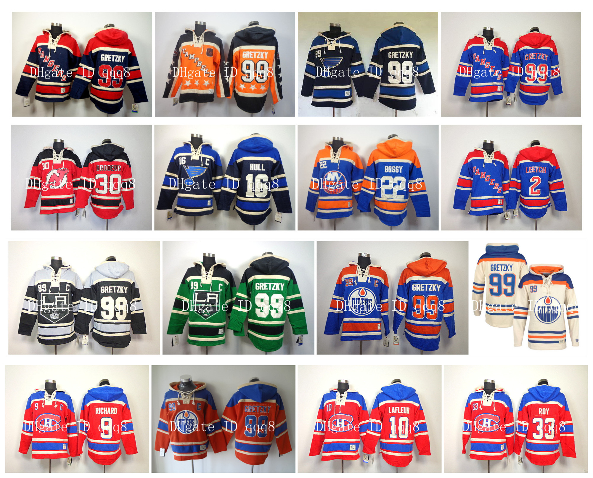 Old Time Hoodie Hockey Jersey 99 Wayne Gretzky Edmonton Oilers Mike Bossy Brett Hull Martin Brodeur Brian Leetch Los Angeles Kings Pullover, As pic
Old Time Hoodie Hockey Jersey 99 Wayne Gretzky Edmonton Oilers Mike Bossy Brett Hull Martin Brodeur Brian Leetch Los Angeles Kings Pullover, As pic