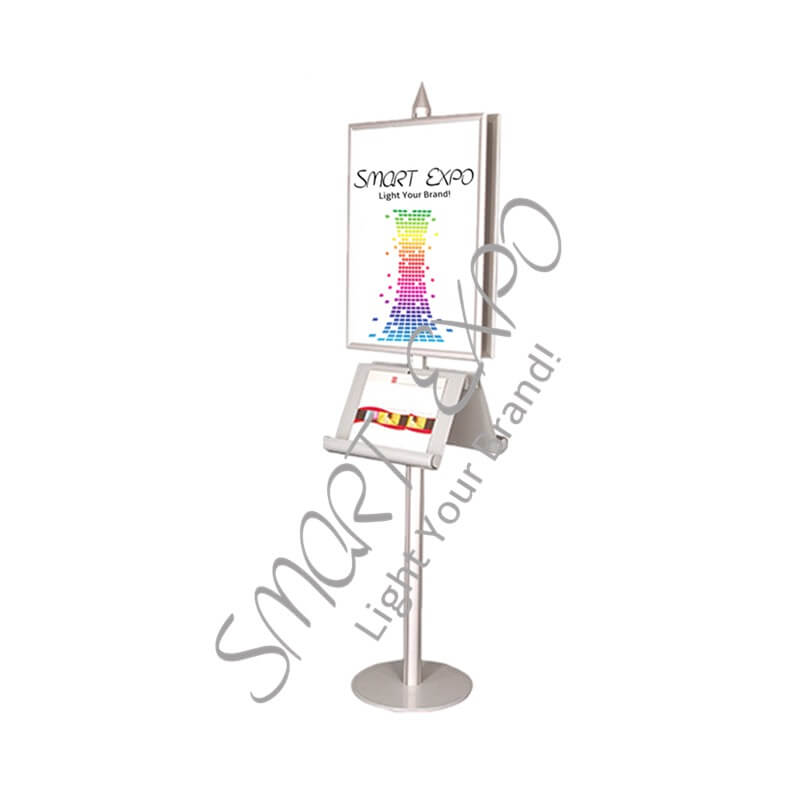 Floor Advertising Promotion Poster Display Stand with A3 Steel Leaflet Holders Firm Steel Base B2 Poster Stand Flat Packing
Floor Advertising Promotion Poster Display Stand with A3 Steel Leaflet Holders Firm Steel Base B2 Poster Stand Flat Packing