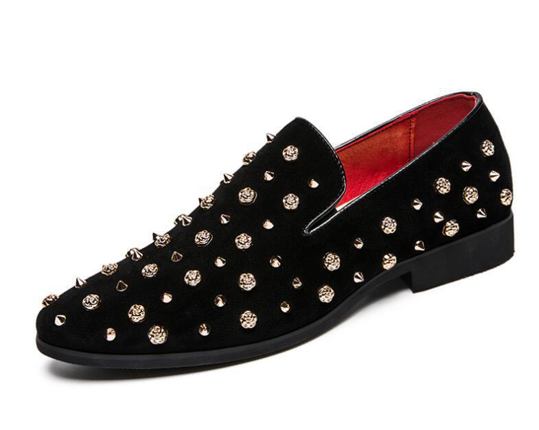 2019 Hot Sell Men's Comfortable Loafers Rhinestone Rivet Pointed Men Formal Shoes Men's Wedding Party Flat Shoes Plus Size 38-47, Black
2019 Hot Sell Men's Comfortable Loafers Rhinestone Rivet Pointed Men Formal Shoes Men's Wedding Party Flat Shoes Plus Size 38-47, Black