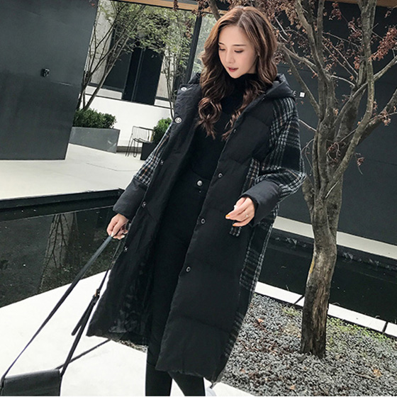 2020 Large Size Women Winter Cotton Hooded Jacket Coat Fashion Loose Warm Plaid Long Outerwear Casual Female Basic Jacket, Black
2020 Large Size Women Winter Cotton Hooded Jacket Coat Fashion Loose Warm Plaid Long Outerwear Casual Female Basic Jacket, Black