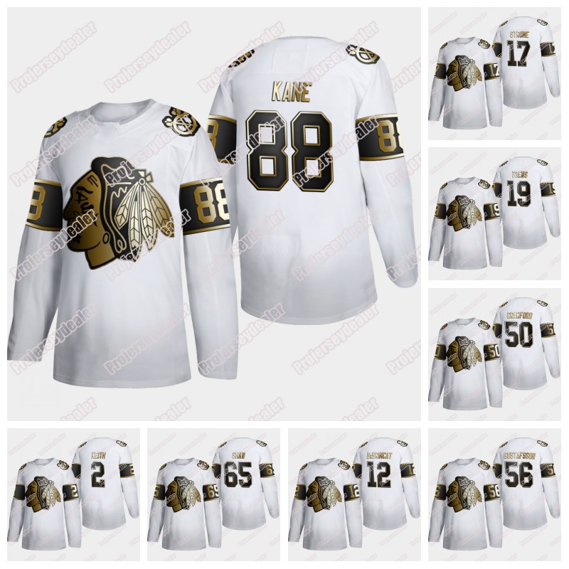 Chicago Blackhawks 2020 White Golden Edition Jersey Patrick Kane Kirby Dach Jonathan Toews Corey Crawford Duncan Keith DeBrincat Lehner, Black;red
Chicago Blackhawks 2020 White Golden Edition Jersey Patrick Kane Kirby Dach Jonathan Toews Corey Crawford Duncan Keith DeBrincat Lehner, Black;red