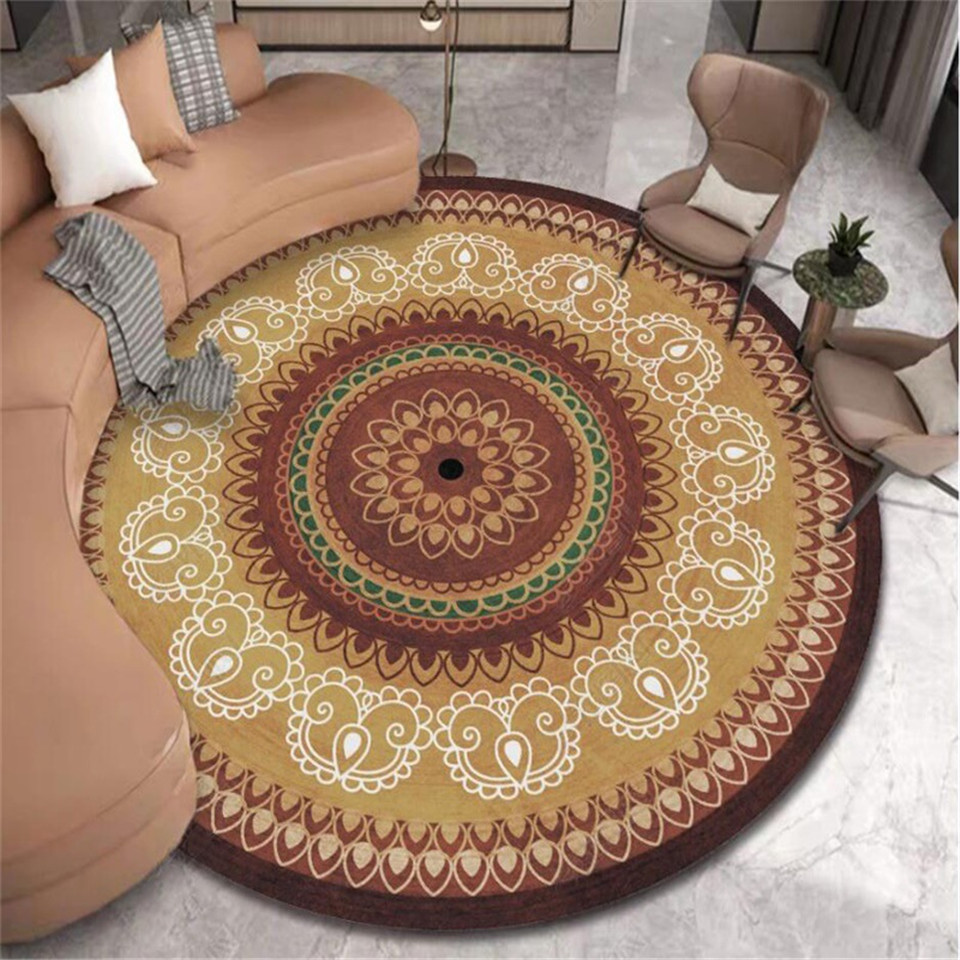Wishstar Vintage American Flower Pattern Round Rug For Living Room Europe National Style Bedroom Carpet Floor Mat Office Chair, As picture
Wishstar Vintage American Flower Pattern Round Rug For Living Room Europe National Style Bedroom Carpet Floor Mat Office Chair, As picture
