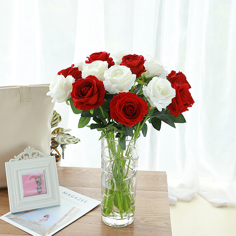 52cm Artificial Velvet Roses Flower Branch for Wedding Anniversary Valentine's Day Birthday Party Decoration flores artificiales, Pink
52cm Artificial Velvet Roses Flower Branch for Wedding Anniversary Valentine's Day Birthday Party Decoration flores artificiales, Pink