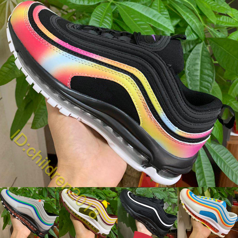 Brand 97 Running Shoes Classic Bullet Men Women Trainers 2019 Designer Tie Dye Black Volt 64 Outdoor Sneakers Size 5.5-11, C08 rainbow
Brand 97 Running Shoes Classic Bullet Men Women Trainers 2019 Designer Tie Dye Black Volt 64 Outdoor Sneakers Size 5.5-11, C08 rainbow